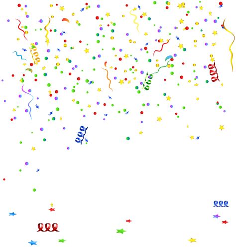 Happy Birthday Confetti Clip Art