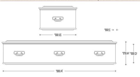 Standard Size Casket Dimensions | Casket, Dimensions, Coffin