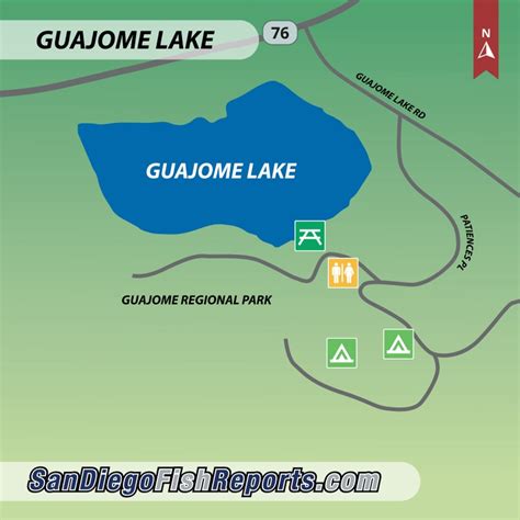 Guajome Lake - Oceanside, CA - Fish Reports & Map