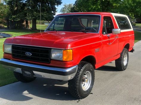 1987 ford bronco custom 351 v8 carbureted new suspension parts bfg tires - Classic Ford Bronco ...