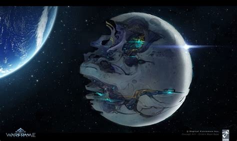 ArtStation - Warfrane Orokin Moon Base | Spaceship art, Fantasy concept art, Science fiction artwork