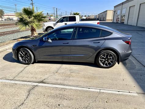 Tint makes all the difference. 3M Ceramic, 70% windshield, 50% front 25% rear. : TeslaModel3