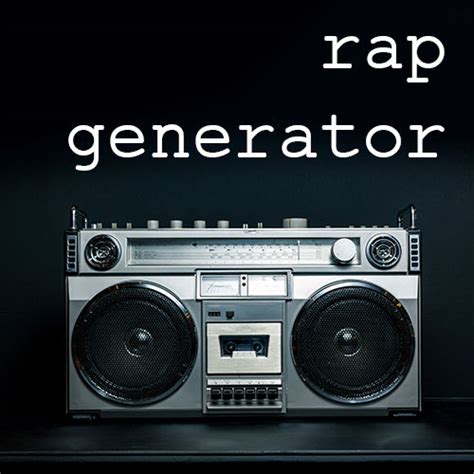 Rap Lyrics Generator