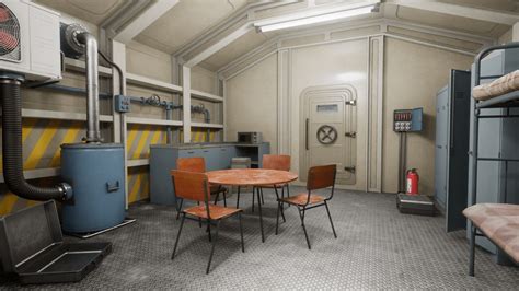 HQ Nuclear Bomb Shelter 3D model PBR | CGTrader