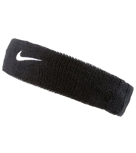 Nike Swoosh Sweat Headband Black/White at SwimOutlet.com