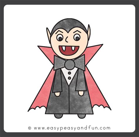 How to Draw a Vampire – Step by Step Drawing Tutorial - Easy Peasy and Fun