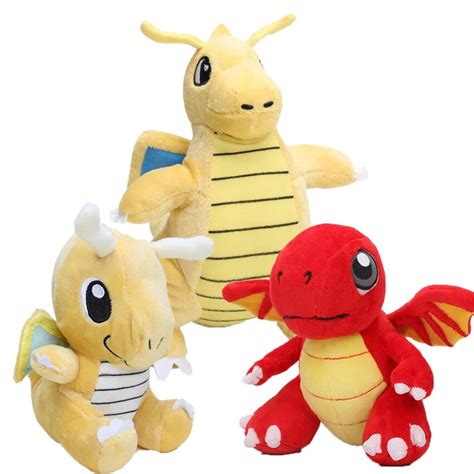 16 22cm Pocket doll plush toys Stuffed Animal Toy Dragonite Plush Toys Dragonvale Fire Red ...