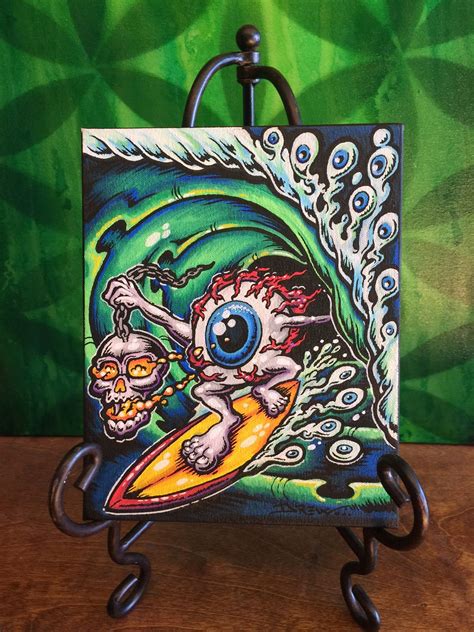 50 Paintings Day 10 of 50 - EYES - Drew Brophy - Surf Lifestyle Art