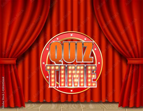 Quiz time retro vector banner poster design template Stock Vector | Adobe Stock