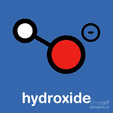 Hydroxide Anion Chemical Structure Photograph by Molekuul/science Photo Library - Fine Art America