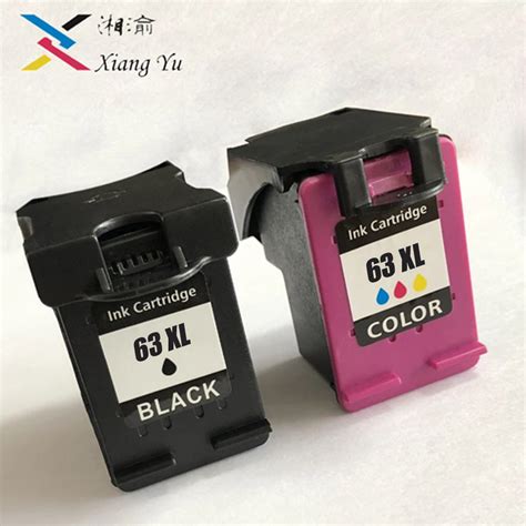 63XL Refilled Ink Cartridge Replacement for HP 63 XL for HP Deskjet 1112 2130 3630 3632Officejet ...