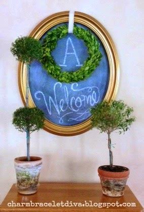 Our Hopeful Home: DIY Monogram Welcome Sign Chalkboard