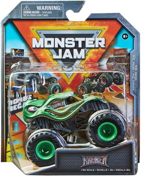 Amazon.com: Monster Jam Series 24 Kraken 1:64 Scale Truck with Bonus ...