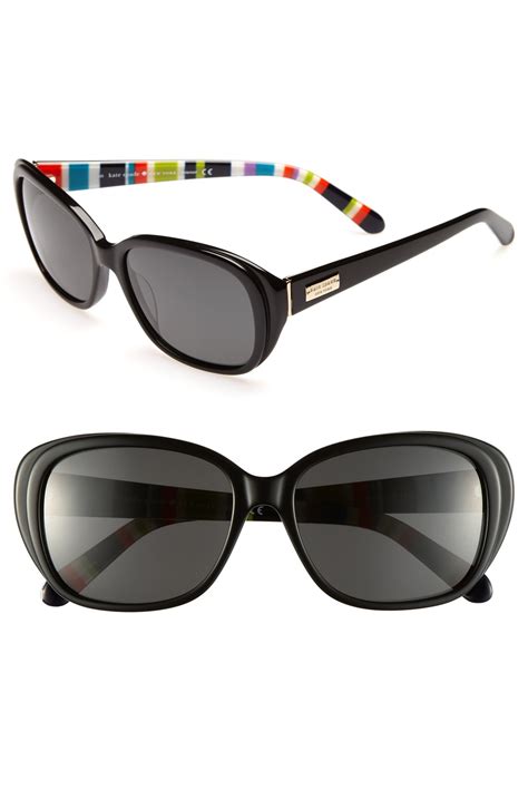 Kate Spade Hilde 54mm Polarized Sunglasses in Multicolor (black stripe ...