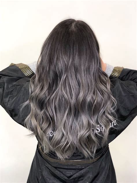 ash grey highlights - adepthairstyles