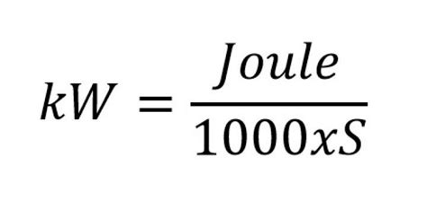 Joule a kW - Conversión, formula, ejemplos y tabla - Calculadora y ...