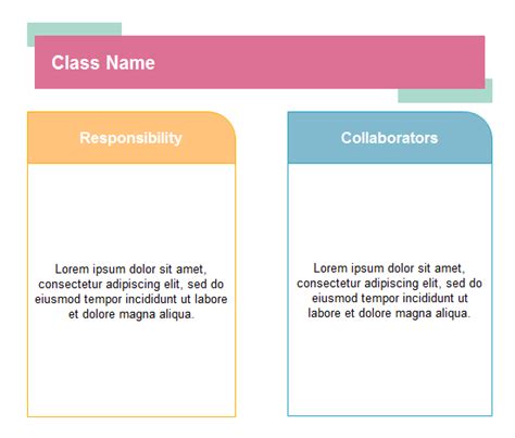 Free Class Responsibility Collaborator (CRC) Card Templates - Edraw