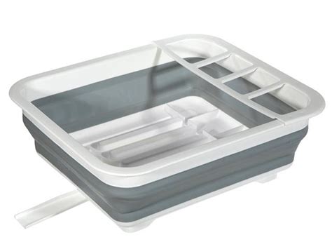 COLLAPSIBLE DISH RACK (WHITE/GRAY) - IH Casadecor