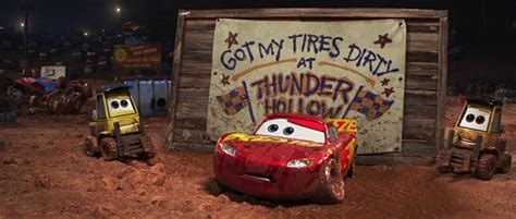 Dan the Pixar Fan: Cars 3: Muddy Rust-eze Racing Center Lightning McQueen