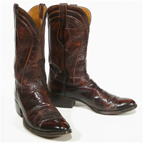 Vintage Men's Cowboy Boots 10.5 B Lucchese by TexasBootExchange