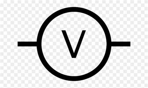 Sign, Symbol, Symbols, Electronics, Led, Voltage - Voltmeter Symbol ...