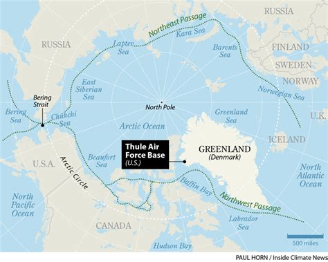 Thule Greenland Map