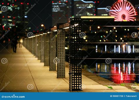 Night View of Japan Yokohama Port Stock Photo - Image of port, outdoor ...