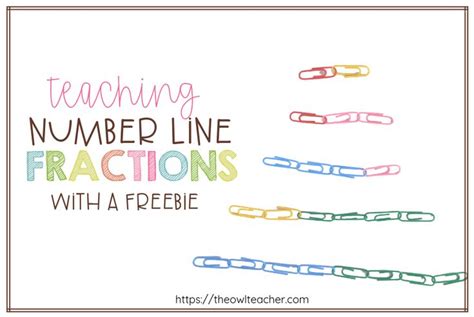 Teaching Number Line Fractions (with a freebie!) | Teaching numbers ...