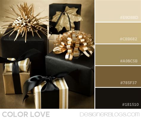 Gold & Black Color Palette and Inspirations | DesignerBlogs.com