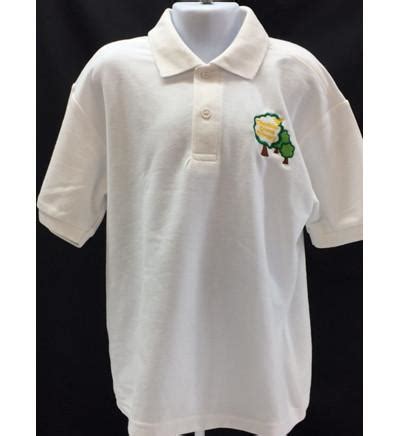White Embroidered Polo Shirt (CGS) – Harris Sports Equipment