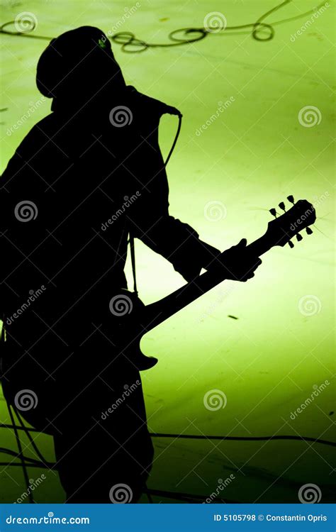 Guitar player silhouette stock photo. Image of live, sing - 5105798