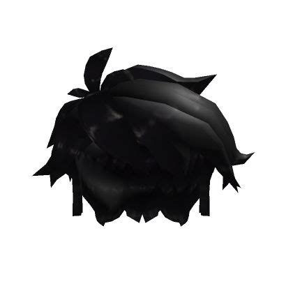 Messy Black Hair for a Unique Avatar