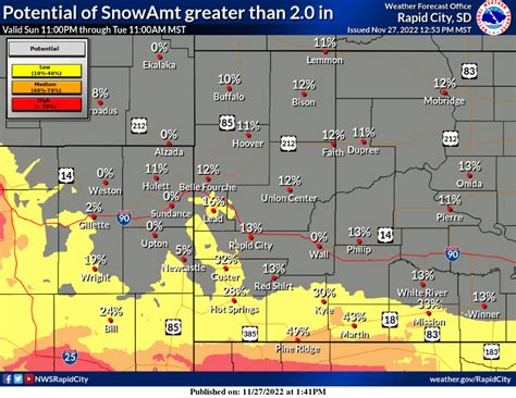 Winter Comes to South Dakota, Delivering Heavy Snow to the Black Hills - Cold Weather Report