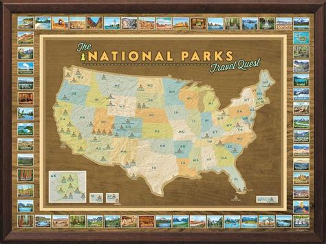 ENJOY VISITING OUR NATIONAL PARKS, AND TRACKING YOUR TRAVELS ON THIS UNIQUE MAP! The map set ...