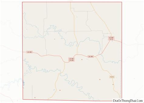 Map of Kent County, Texas - Thong Thai Real