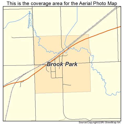 Aerial Photography Map of Brook Park, MN Minnesota