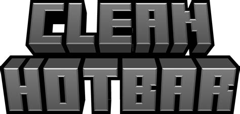 Clean Hotbar Minecraft Texture Pack
