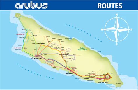 Routes – Arubus N.V. | Aruba beach, Best beach in aruba, Visit aruba