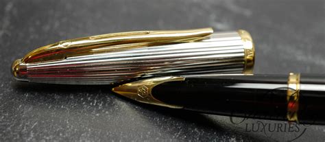 Waterman Carene Deluxe Black Fountain Pen Ball Point set