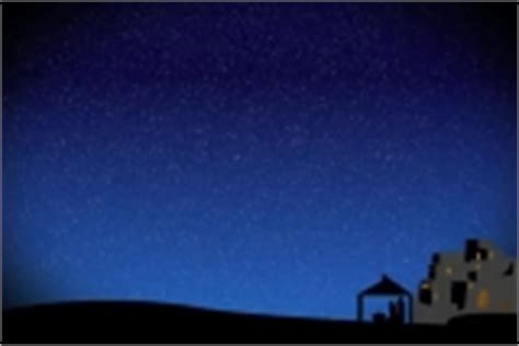 Nativity Scene Silhouette and Starlight | Uber Media Production | SermonSpice