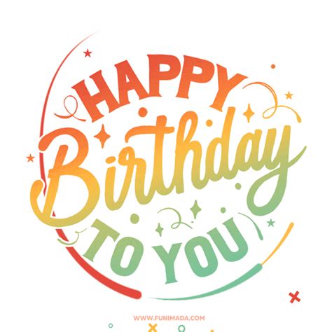 Congratulations on your birthday - lovely animated typography E-card | Funimada.com