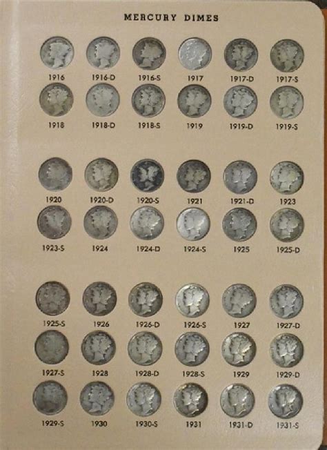 Complete Mercury Dime Book Collection - Jan 20, 2019 | Kraft Auction ...