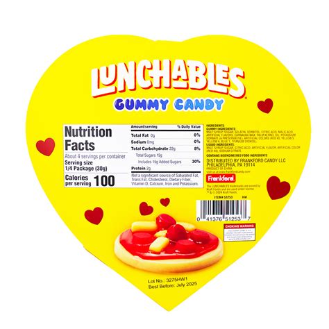 Kraft Lunchables Pizza Kit Heart Gift Box | Candy Funhouse – Candy ...