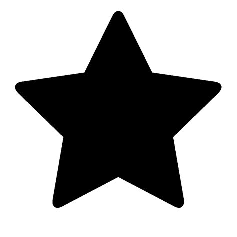 Black Star PNG Transparent Images - PNG All