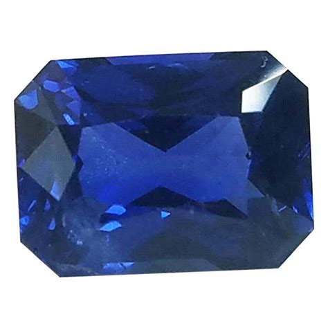 Kashmir sapphire 5.74 Carat Natural cashmere sapphire, Step Cut Stone ...