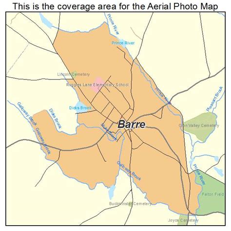 Aerial Photography Map of Barre, MA Massachusetts