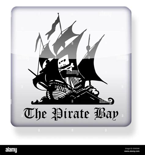 The Pirate Bay logo as an app icon. Clipping path included Stock Photo ...