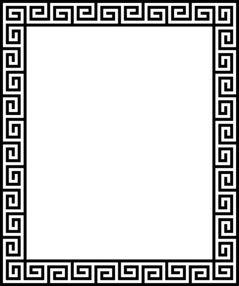 Greek key frame Clip Art Image | Greek pattern, Greek key pattern ...