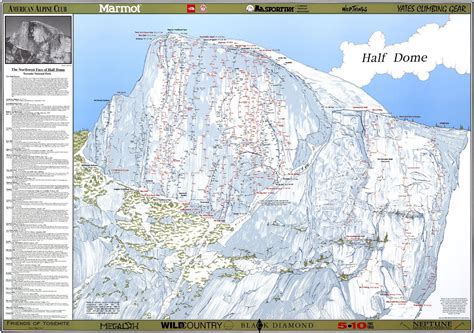 el capitan route map - Google Search | Lessons in Gravity / Yosemite ...