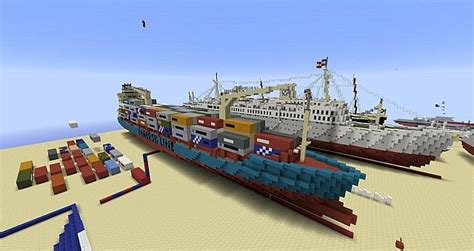 Maersk Alabama - Container Ship + Schematic Minecraft Map